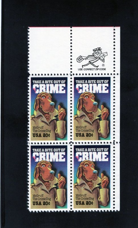 2102 Crime, MNH UR-ZIP blk/4