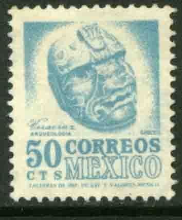 MEXICO 881, 50¢ 1950 Definitive 2nd Printing wmk 300. MINT, NH. F-VF.