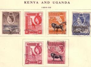 Kenya & Uganda  #103,104,107,108,110 &112 (U) CV $1.65