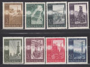 Austria - 1947 Vienna Fair complete set Sc# B199/B206 - MNH (761N)