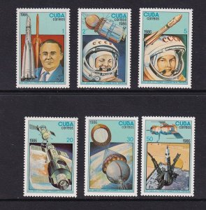 Cuba   #2851-2856  MNH  1978  first man in space anniversary