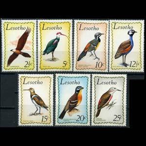 LESOTHO 1971 - Scott# 105-11 Birds Set of 7 NH