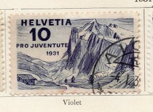 Switzerland 1931 Early Issue Fine Used 10c. NW-92743