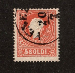 Austria Lombardy Venetia        10c     used       CV $145.00