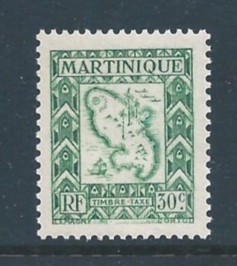 Martinique #J38 NH 30c 1947 Map Postage Due