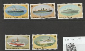 TRISTAN DA CUNHA 535-46 boats ships VFNH