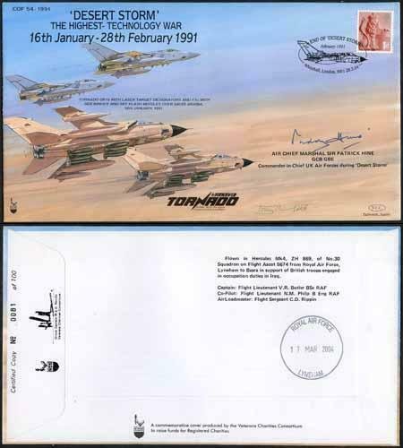 COF54 Desert Storm the Highest Tech War Signed Craig Of Radley 100 Produced (K)