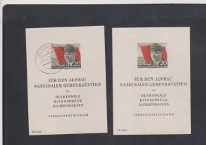 Germany DDR 1956 - Scott # 288a S/S Leader Thalmann 1 Used 1 MNG