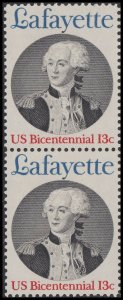 US 1716 Lafayette 13c vert pair (2 stamps) MNH 1977