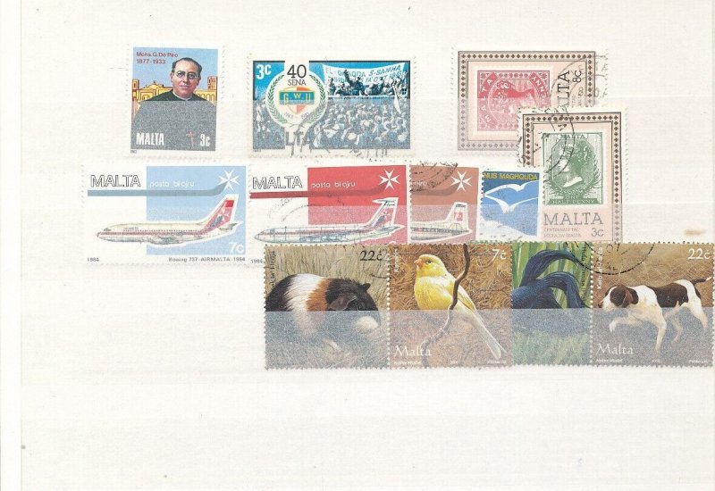 MALTA 1980s/200s Religion Flowers Music MNH MH Used (Apx 200 items) AGA069