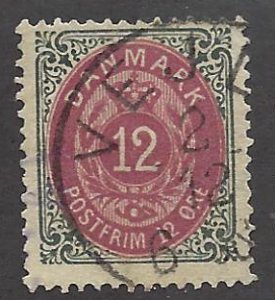 Denmark SC#29 Used F-VF...Fill a great Spot!