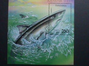 ​TANZANIA-1993-SC#1143 SHARKS-MNH-SHEET VERY FINE WE SHIP TO WORLD WIDE