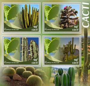 Stamps. Plants, Cactus 1+1 sheets perforated MNH**