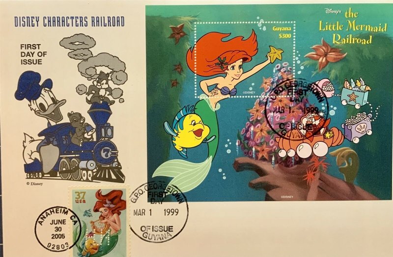 HNLP Hideaki Nakano 3914 The Little Mermaid Railroad Guyana Disney Characters RR