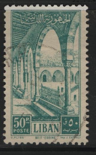 LEBANON, 283, USED, 1954, Gallery, Beit-ed-Din palace