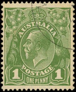 AUSTRALIA Sc 114 USED - 1931 1p King George V - Sound, No Faults