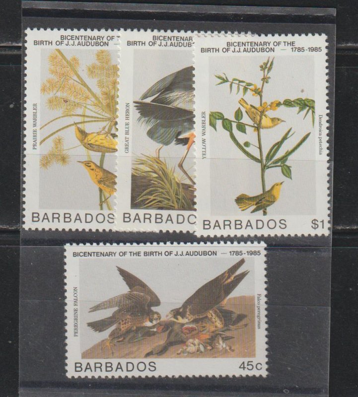 Barbados SC  665-668 MNH