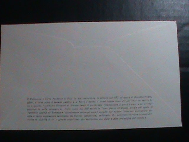 ​ITALY-FDC- 1973-SC# 1117 FAMOUS OF ROME- TOWEL OF PISA MINT FDC VERY FINE