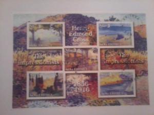 ERITREA SHEET USED HENRI EDMOND CROSS IMPRESSIONISTS ART PAINTINGS PAINTING