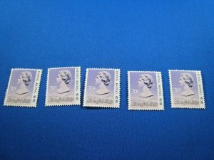 HONG KONG  -  SCOTT # 494a  -  DEALERS LOT OF 5     MNH