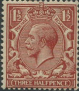 SG364 SPEC N18(14v), 1½d DEEP bright chestnut, LH MINT. Cat UNLISTED.