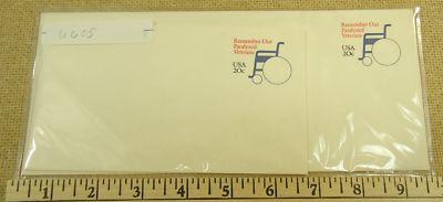 U605, 20c U.S. Postage Qty 3 Envelopes Remember our Par