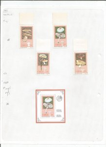 CISKEI - 1987 - Fungi - Perf 4v Set & Souv Sheet - Mint Light Hinged