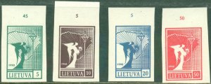 LITHUANIA 371-4 MNH BIN $2.50