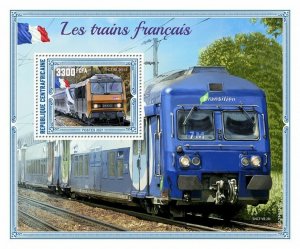 Central African Rep 2021 MNH French Trains Stamps SNCF BB 26133 Railways 1v S/S