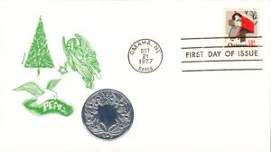 #1730 Christmas Mailbox Medallion FDC