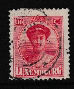 Luxembourg   #142  used  1921  Grand Duchess Charlotte  30c  red