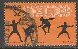 MEXICO 985, $2P Fencing 3rd Pre-Olympic Set 1967 Used. VF. (667)