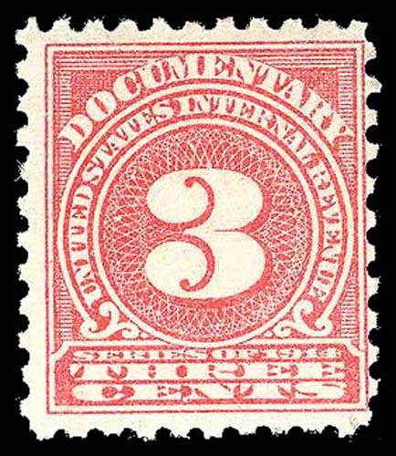 U.S. REV. DOCUMENTARY R198  Mint (ID # 90487) 