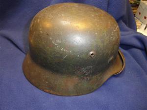 Original WWII German Single Decal Helmet