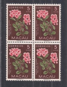 MACAO SC# 374  B/4  VF/MNH