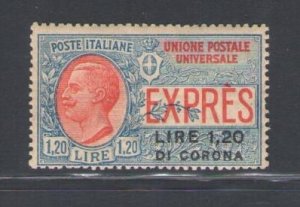 1922 Dalmatia, Overprinted Lire 1.20 di corona, Espresso No. 2, MH*