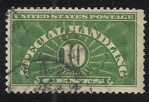 QE1 10c Used F/VF Centering Slight upper corner crease