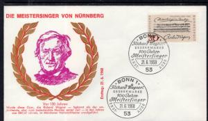 Germany 987 Music U/A FDC