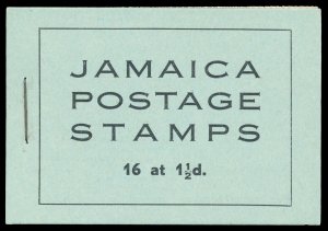 Jamaica 1946 KGVI 2s complete booklet stapled left superb MNH. SG SB12.