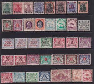 Germany Danzig Poland Occupation 37 Stamps Used Unused