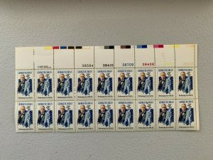 Scott 1756 Single George Cohan - MNH plate Block of 18 start at face