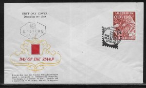 Austria B268 1949 Stamp Day FDC First Day Cover Michel c.v. 20 Euro