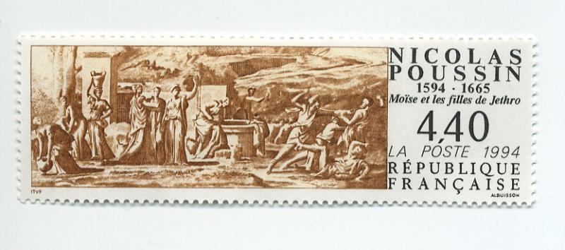 France-Scott's # 2435 Moses and the Daughters of Jethro-M NH