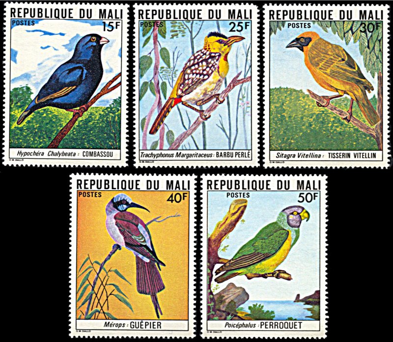 Mali 273-277, MNH, Birds