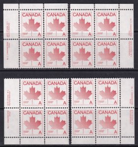 Canada 1981 Sc 907ii plate block set MNH** plate 2