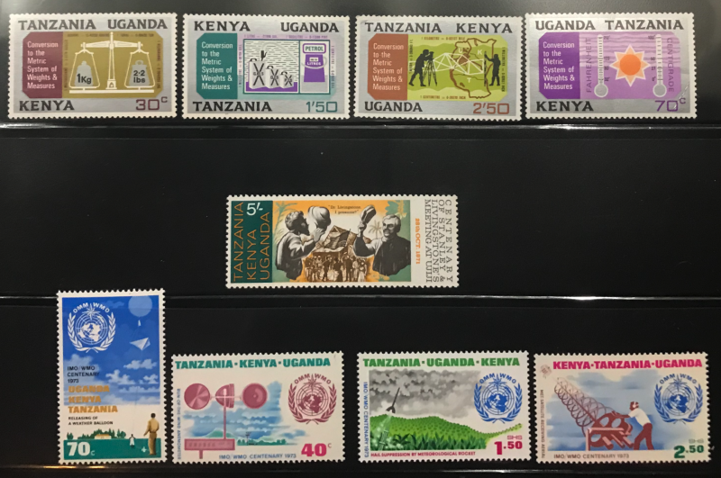 KUT 225-8;237;259-62 WMO& Livingston Cent; Centigrade Science MNH CV$3 1971