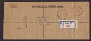 Samoa 1969 Goverment Official cover Australia - Scarce