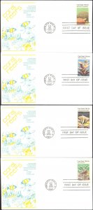 #1827-30 Coral Reefs Bazaar FDC Set