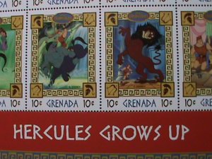 ​GRANADA- DISNEY CARTOON-HERCULES GROWS UP FULL SHEET MNH-VERY FINE