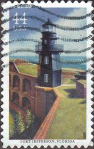 US Used 44 cent Scott# 4413 Fort Jefferson Lighthouse, Fl...